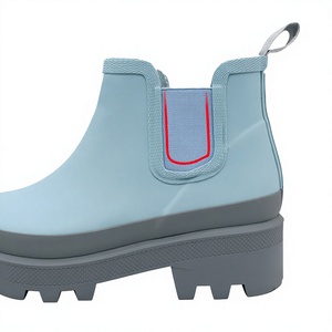 Bottes de <span class=keywords><strong>pluie</strong></span> basses pour <span class=keywords><strong>femme</strong></span>, souples et tendance, avec doublure en polyester, prêtes à être expédiées - Product Image 3
