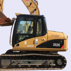 Excavadora sobre orugas Caterpillar 312C usada modelo 2024 a la venta buenas condiciones de trabajo con componentes de bomba hidráulica de motor central - Product Image 1