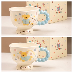 Taza de cerámica de estilo Ins de moda, taza de agua de alto valor <span class=keywords><strong>para</strong></span> <span class=keywords><strong>parejas</strong></span> <span class=keywords><strong>para</strong></span> desayuno en casa, leche o regalos de cumpleaños - Product Image 6