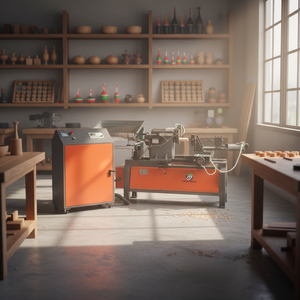 Machine à tourner le bois CNC automatique Mustang MT5025A pour la fabrication de flotteurs de pêche - Product Image 1