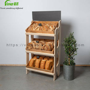 Supermarket <b>Display</b> Shelf with 3 Mango Wood Supermarket Shelf <b>Display</b> Racks Advertising <b>display</b> <b>stand</b> for <b>shop</b> - Product Image 3