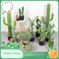 Cactus artificiel tropical Sky Ruler pour intérieur/extérieur, simulation de cactus en plastique en pot, ornements pour décorations de vitrine