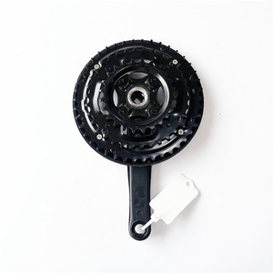 Vélo de montagne en gros, vitesse variable, ensemble complet de trois pièces à disque denté, trois vitesses réglables, manivelle en plastique, chaîne de vélo - Product Image 3