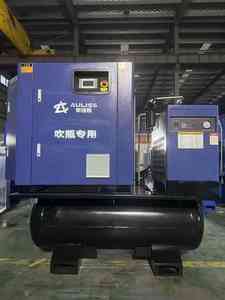 Compressore d'Aria a Vite Rotativa Elettrico Industriale con Essiccatore, Marca AULISS, Configurazione Stazionaria, Lubrificato, 15-160kW, IP54 - Product Image 2