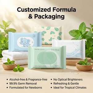 Lingettes antibactériennes pour enfants, format voyage, emballées individuellement, désinfection sécurisée pour les enfants, lingettes humides, fabricant OEM - Product Image 5
