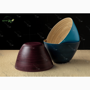 ชามไม้ไผ่คู่ที่หรูหราพร้อมใช้งานที่บ้านร้านอาหาร - Product Image 6