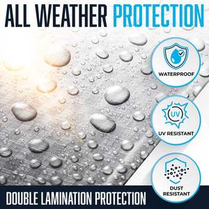 Bâche imperméable en PVC robuste pour tente, tissu industriel de haute qualité, bords renforcés, anneaux en aluminium - Product Image 4