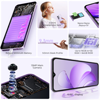 Nuevo Teléfono Inteligente Oukitel C2, Pantalla de 6.6 Pulgadas, 60Hz, Versión Global, 4GB+64GB, Android 15, Desbloqueado