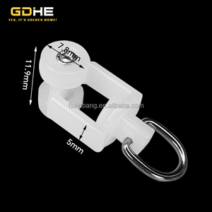 En gros, Roue de glissière silencieuse en plastique robuste pour rail de rideau en aluminium - Product Image 1