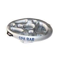Immer Ultimate Bar flottant gonflable pour fêtes en piscine, design moderne, plusieurs porte-gobelets, matériau durable, installation facile, couleur personnalisable
