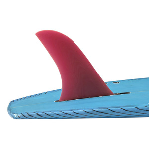 Aleta de Surf Individual Roja de 9 Pulgadas UPSURF, Aleta Central de Fibra de Vidrio - Product Image 3