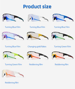 <span class=keywords><strong>KAPVOE</strong></span>-<span class=keywords><strong>gafas</strong></span> de sol <span class=keywords><strong>fotocromáticas</strong></span> TR90 para ciclismo, lentes de sol deportivas para interior y exterior, protección UV400 - Product Image 6