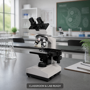 Microscopio Biologico Binoculare 40X-1600X con Obiettivi Acromatici e Illuminazione Alogena per Uso in Laboratorio, Medicina e Scuola - Product Image 2