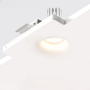 Downlights modernes LED ronds blancs GU10 Plafonniers encastrés sans bordure pour une utilisation en intérieur <span class=keywords><strong>Spot</strong></span> en plâtre - Product Image 1