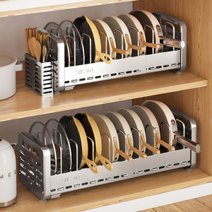 Organizador de armario de cocina compacto de acero inoxidable 304, <span class=keywords><strong>estante</strong></span> de secado de <span class=keywords><strong>platos</strong></span> integrado, <span class=keywords><strong>estante</strong></span> de almacenamiento, utensilio, soporte para cubiertos para el hogar - Product Image 1