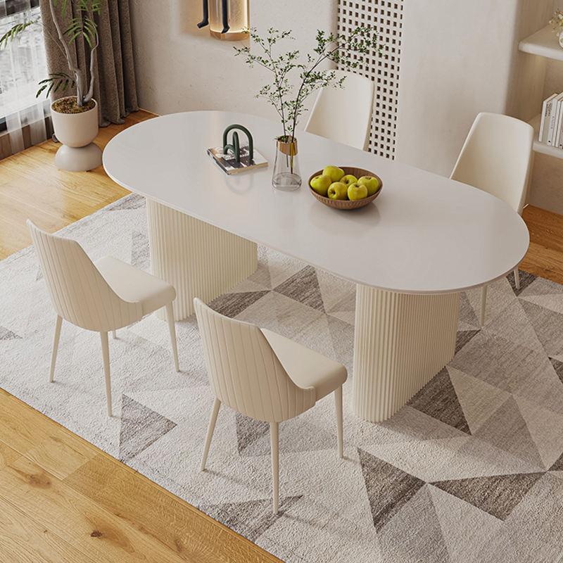 Chairs High Gloss Cream Dining Table Cream Gloss Furniture: Modern