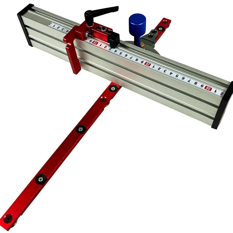 Woodworking 0-90 Degree Angle Miter Gauge System with Aluminum Alloy Fence and Stop Sawing Assembly Ruler for Table saw