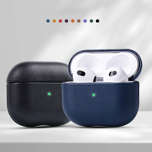 Funda para Auriculares con Revestimiento de PU de Grano Fino, Forro de Microfibra, Recortes Precisos para <span class=keywords><strong>AirPods3</strong></span>, AirPods Pro, Pro2 - Product Image 1
