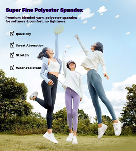 140G Chất Lượng Cao Siêu Mịn Mềm Mại Thoáng Khí 90% <span class=keywords><strong>Polyester</strong></span> 10% Spandex Thể Thao Vải Nhanh Chóng Làm Khô Yoga Quần Áo - Product Image 5