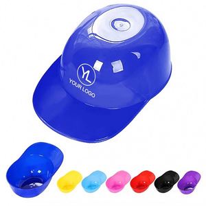 Custom Personalized logo 8 oz Mini Plastic <b>Baseball</b> <b>Cap</b> Helmet Snack Ice Cream Sundae Bowl for Stadium Giveaways - Product Image 1