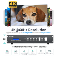 MT-VIKI 8x8 HDMI Matrix Extender 4K60Hz, 8 Input 16 Output dengan CAT6/7/8, Daya POC, GUI Web, Kontrol RS232, dengan 8 Penerima POC