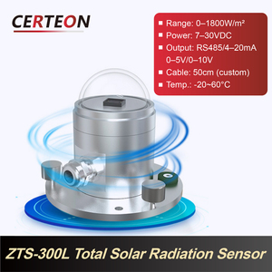 Sensor de Radiación Solar ZTS-300L Alta Precisión con RS485 4-20mA 0-5V Salida Espectro Amplio Radiómetro Solar - Product Image 2