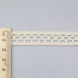 Nastro in Pizzo Francese 100% Cotone Puro, Ecologico, a Maglia Geometrica Stretta, per Cucito e Borse - Product Image 5
