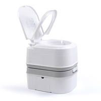 GMF 24L Toilette portable de camping, de voyage, de camping-car, de plein air, avec affichage des eaux usées, toilette de camping