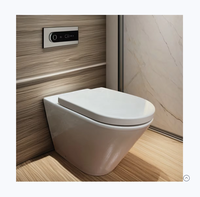 Toilettes portables STC, faciles à déplacer, personnalisables, en céramique monobloc, avec siphon en P et en S, à poser au sol, pour utilisation en maison mobile