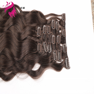 2025 thời trang nhất 100% Trinh Nữ <span class=keywords><strong>Clip</strong></span>-<span class=keywords><strong>in</strong></span> phần mở rộng tóc dễ dàng để loại bỏ độc quyền cho tiệm - Product Image 4