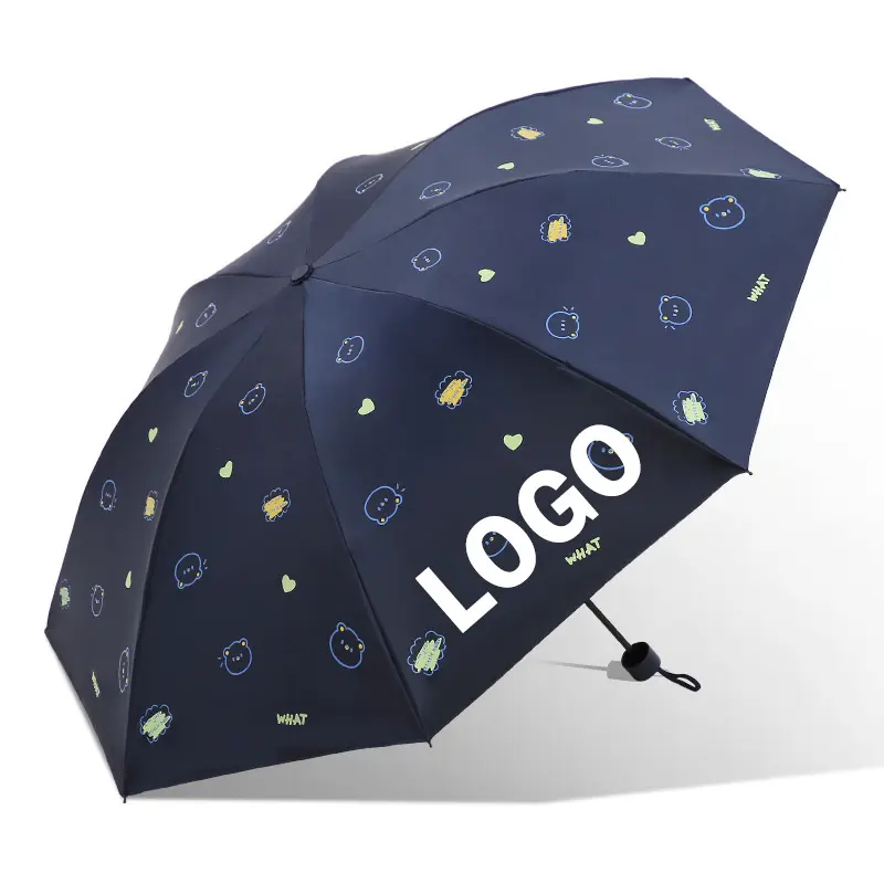 Personal fashion designer di design parasole Paraguay logo personalizzato compatto portatile pioggia automatico ombrello pieghevole frangivento 3