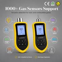 Detektor Gas Multi Portabel EDW500, Analisa Gas Digital Akurasi Tinggi untuk EX O2 CO H2S VOCs, Tahan Air IP65, Penyimpanan Data 100.000