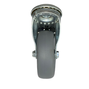 SQ Castor 50 75 100 mm TPR <span class=keywords><strong>Caster</strong></span> kleine drehbare Rollen Rollen weiche gery Gummi Bolzen loch Rollen Räder mit Bremse - Product Image 6