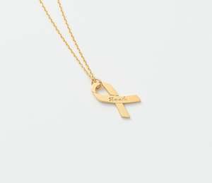 Colliers personnalisés avec ruban et nom, cadeaux pour survivantes du cancer du sein, bijoux, collier d'amitié, collares - Product Image 4