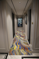 Doux et élégant design Offres Spéciales classique Numérique Imprimé plein-rayé porte tapis avec T P R SUPPORT