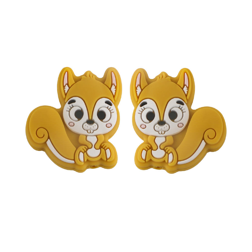 Squirrel Focal bead Mustard Yellow SA124