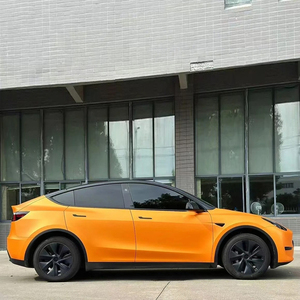 Protection de carrosserie de voiture de luxe en TPU orange mat brillant auto-réparant, anti-rayures, anti-UV, changeant de couleur, garantie premium de 5 ans - Product Image 3