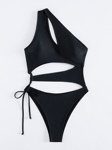 Traje de Baño de Una Pieza con Logotipo Personalizado OEM <span class=keywords><strong>para</strong></span> Mujer, Monokini con Abertura en Forma de Llave y Corte Alto, Ropa de <span class=keywords><strong>Playa</strong></span> <span class=keywords><strong>para</strong></span> Fiesta en <span class=keywords><strong>la</strong></span> Piscina y Carnaval - Product Image 6
