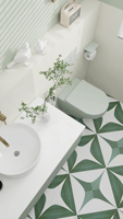 Nouveauté Carrelage en porcelaine marocaine à motifs floraux, mosaïque 3D, carreaux muraux en céramique colorés, style espagnol et français, 300*300, pour chambre, villa moderne, finition mate