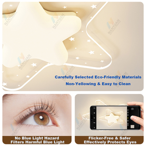 Plafonnier moderne pour enfants, design avion et planètes, lumière LED en acrylique, pour <span class=keywords><strong>chambre</strong></span> d'enfant, salon, alimentation CA - Product Image 5