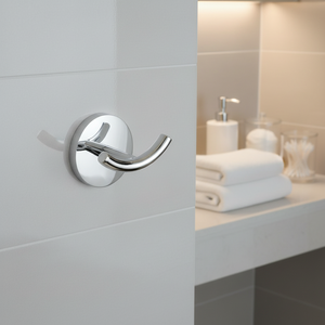 Homedec Современный настенный крючок для халатов и полотенец из нержавеющей стали с хромированным покрытием, <span class=keywords><strong>2</strong></span> крючка, простая установка, гарантия <span class=keywords><strong>3</strong></span> года - Product Image 4