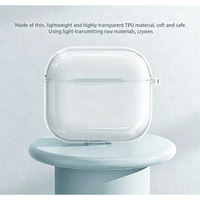 Étui souple transparent en TPU avec porte-clés pour AirPods 5 4 3 2 1 et AirPods Pro 2 3 – Housse de protection pour écouteurs