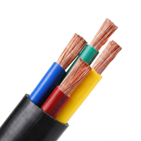 Kabel RVV berselubung untuk rumah tangga, inti tembaga murni, 4 inti, kabel berselubung 1 mm persegi, tahan api.
