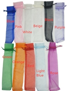 Eco-Friendly Wholesale Wedding Organza <b>Bags</b> Bamboo Crafts Hand Fan Storage and <b>Gift</b> Packaging for Weddings - Product Image 2