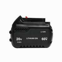 Nouveautés Batterie de remplacement au lithium-ion haute performance 20V 60V Max pour outils électriques sans fil DCB606