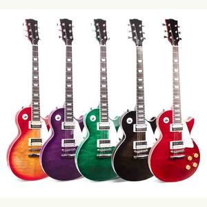 Custom Barato Oem Guitarra Electrica Chitarra Llama Cuerpo <span class=keywords><strong>de</strong></span> caoba LP Estilo Guitarra Eléctrica Para la <span class=keywords><strong>venta</strong></span> Barato - Product Image 2