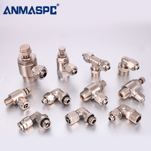 Raccords pneumatiques en cuivre et laiton nickelés à encliquetage PU PV PL PZA PE PMF PM PY pour machines industrielles 0,1-2MPa - Product Image 4