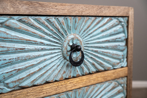 <b>Wooden</b> Side <b>Table</b> Premium Solid Timber End <b>Table</b> Handmade Bedside Furniture Modern <b>Rustic</b> Design for Bedroom Living Room - Product Image 3