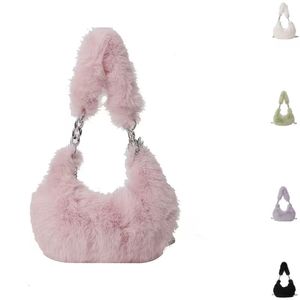 กระเป๋าถือแบบนุ่มสำหรับฤดูใบไม้ร่วง/ฤดูหนาว ดีไซน์สไตล์เกาหลี พร้อมซิปและสายสะพาย ขนาดใหญ่ ใส่ของได้เยอะ ใช้ได้ทั้งแบบสะพายข้างและสะพายไหล่เดียว - Product Image 1