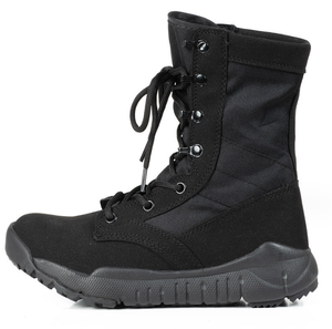 รองเท้าบูทแบบยุทธวิธี TSB76 น้ำหนักเบา สีดำ ทำจากหนังกลับ รองเท้าบูททะเลทรายแบบหนังกลับ - Product Image 1